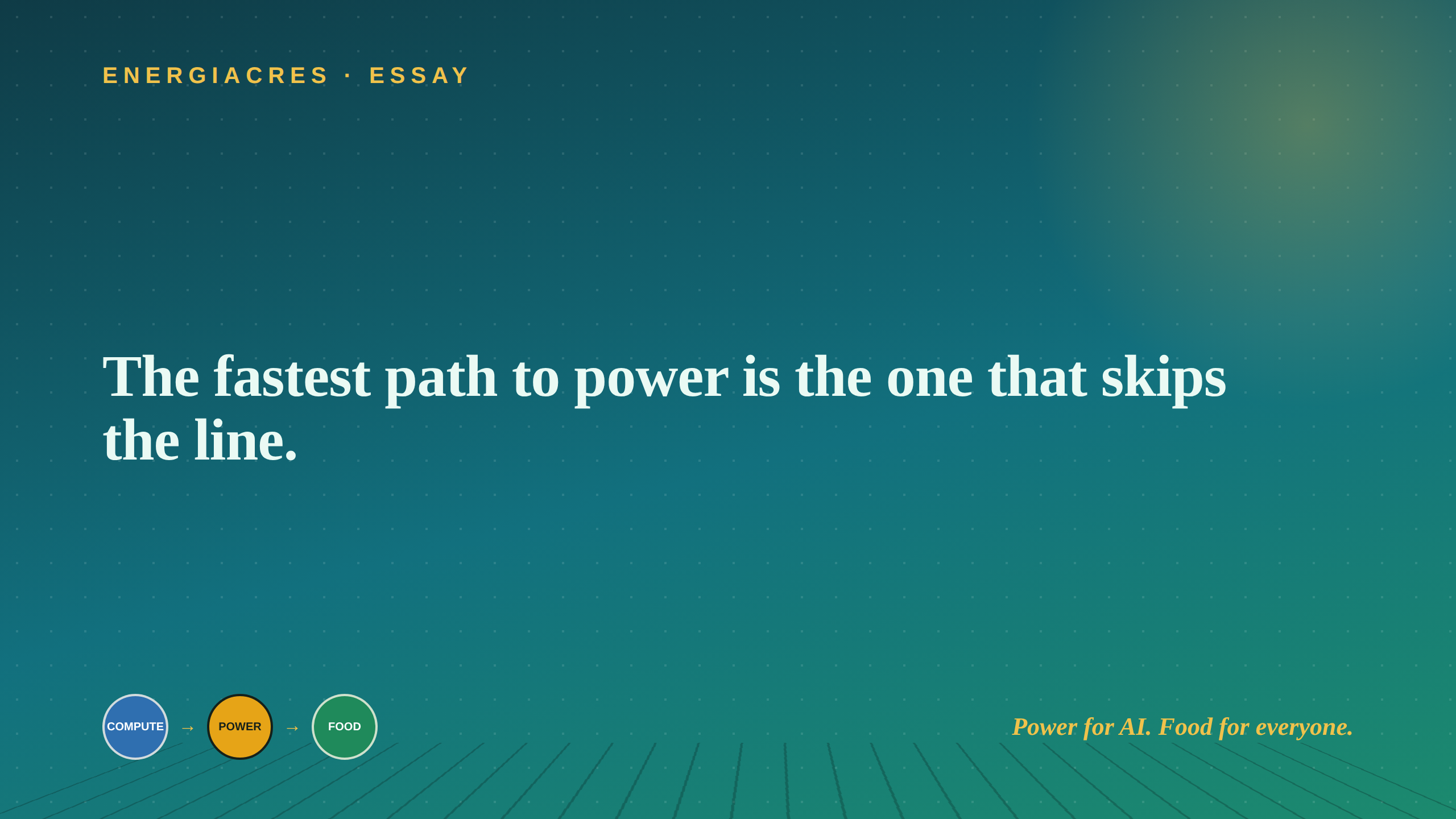 EnergiAcres essay — Behind the Meter.